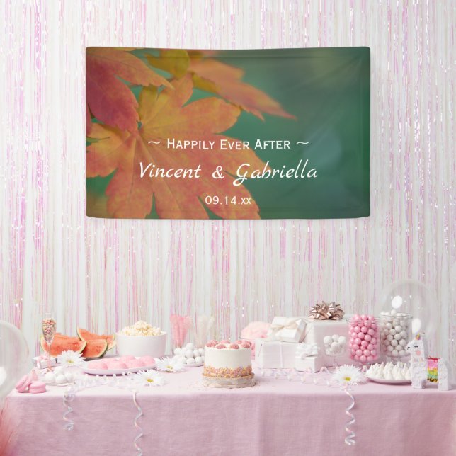 Autumn Colors Wedding Banner (Party)