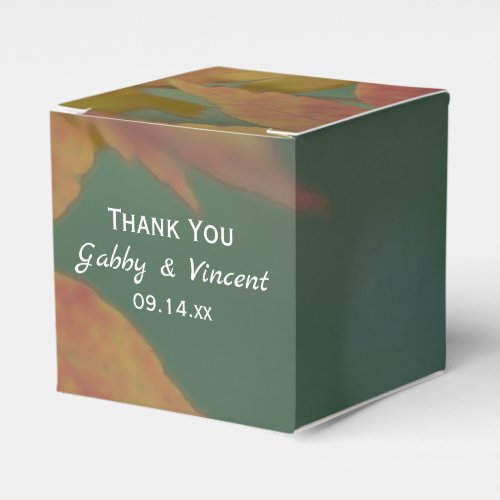 Autumn Colors Wedding Favor Boxes