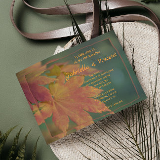 Autumn Colors Wedding Invitation