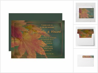 Autumn Colors Wedding Stationery Products