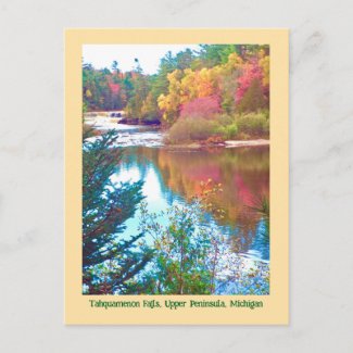 Autumn Comes To Upper Peninsula, Michigan Postcard
