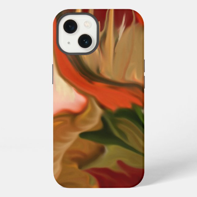 Autumn Cornucopia Abstract Art Iphone Case (Back)