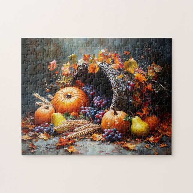 Autumn Cornucopia Jigsaw Puzzle (Horizontal)