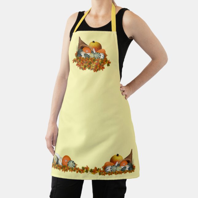 Autumn Cornucopia Thanksgiving Apron (Insitu)