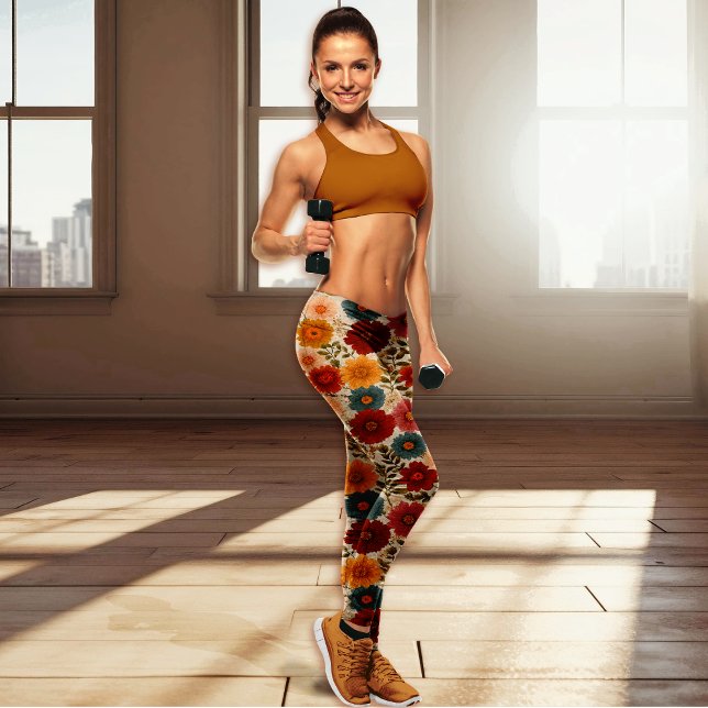 Autumn Cottagecore Floral Leggings (Creator Uploaded)