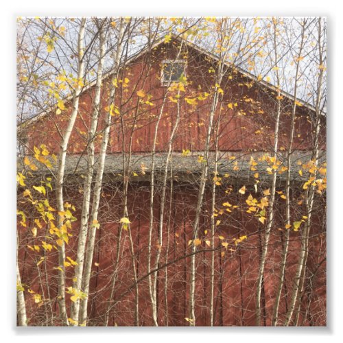 Autumn Country Barn Photo Print