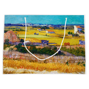 Autumn Countryside, Van Gogh Large Gift Bag