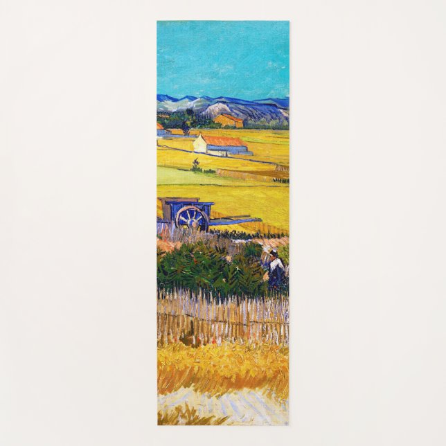 Autumn Countryside, Van Gogh Yoga Mat (Front)
