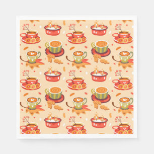 Autumn Cozy Pumpkin Spice Napkins