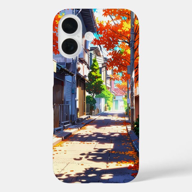 Autumn Cozy Street Case-Mate iPhone Case (Back)