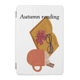 Autumn Cozy Vibes – Hot Cocoa, Book & Fall Leaves  iPad Mini Cover