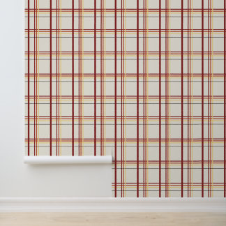 Autumn Cream Plaid Tartan Wallpaper