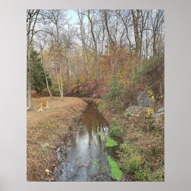 Autumn Creek Photo Poster (Front)