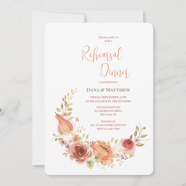 Autumn Crescent Invitation (Front)