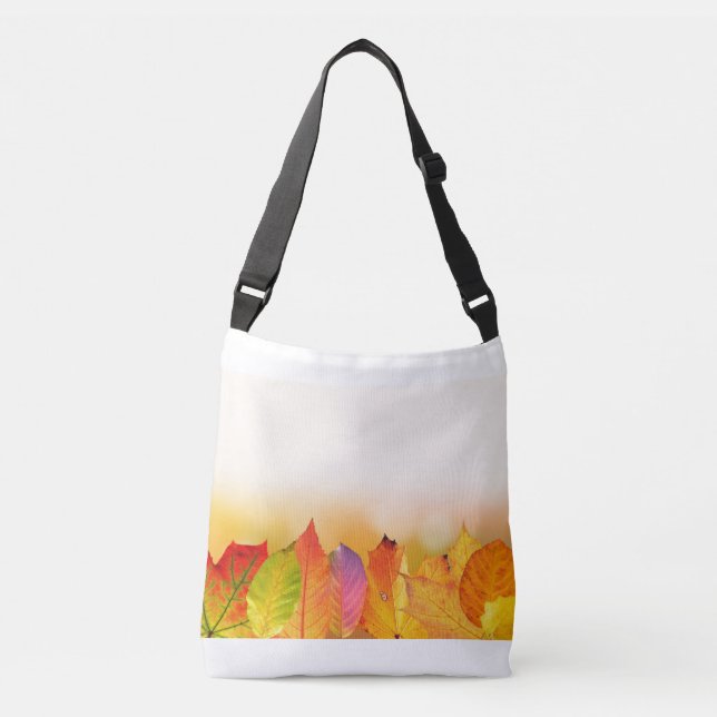 Autumn cross body two sided tote. crossbody bag (Front)