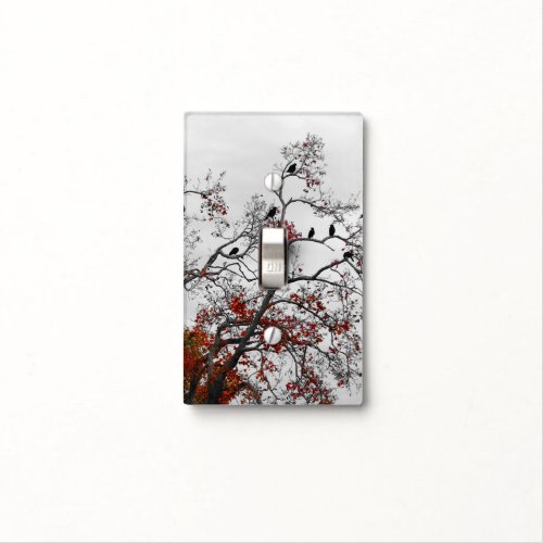 Autumn Crow Tree Light Switch Cover