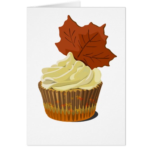 Autumn cupcake cards (Front)