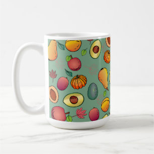 Autumn Cute Colorful Fruit Pumpkin Foliage Coffee Mug