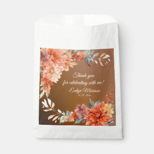 Autumn Cute Gnome Fall Leaves Birthday Favor Bag