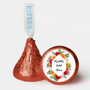 Autumn Dahlia Floral Fall Bridal Shower Hershey®'s Kisses®