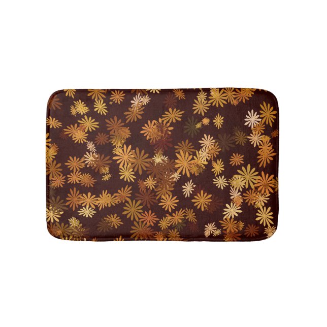 Autumn Daisies Bath Mat (Front)