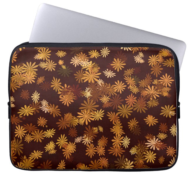 Autumn Daisies Laptop Sleeve (Front)