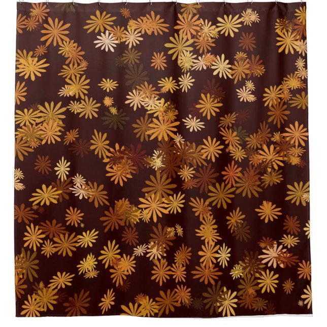 Autumn Daisies Shower Curtain (Front)