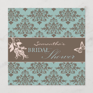 Autumn Damask BRS Invitation Square B
