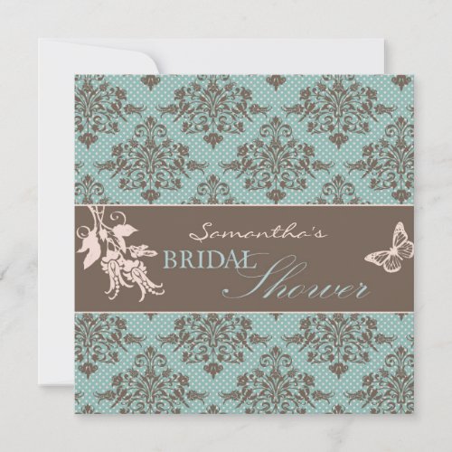 Autumn Damask BRS Invitation Square B