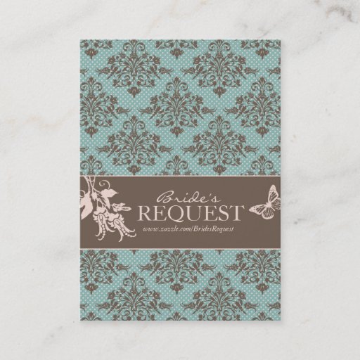 Customizable Autumn Damask Business Card