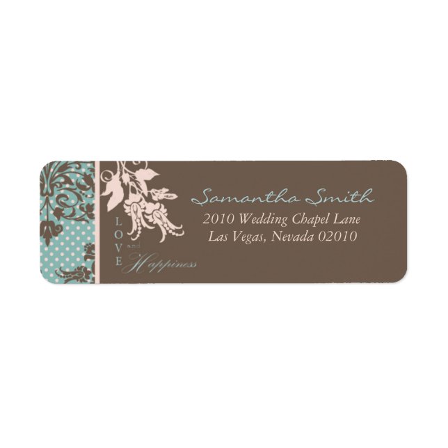 Autumn Damask Return Label B (Front)
