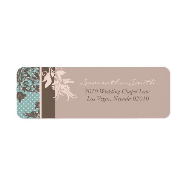 Autumn Damask Return Label B2 (Front)