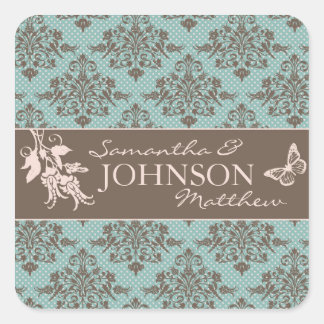 Autumn Damask Sticker 2