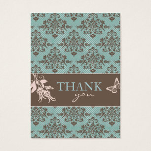 Autumn Damask TY Notecard C2