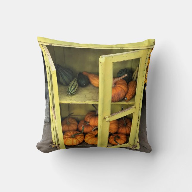 Autumn Decor Throw Pillow (Front)