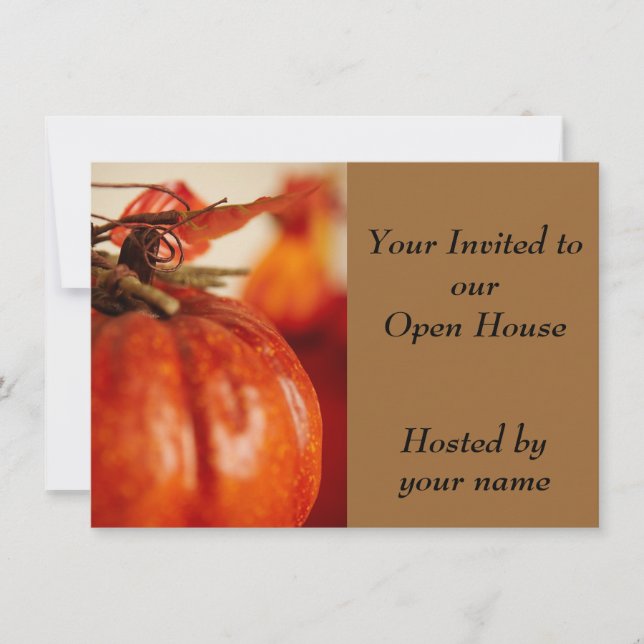 Autumn Decoration - Invitation (Front)