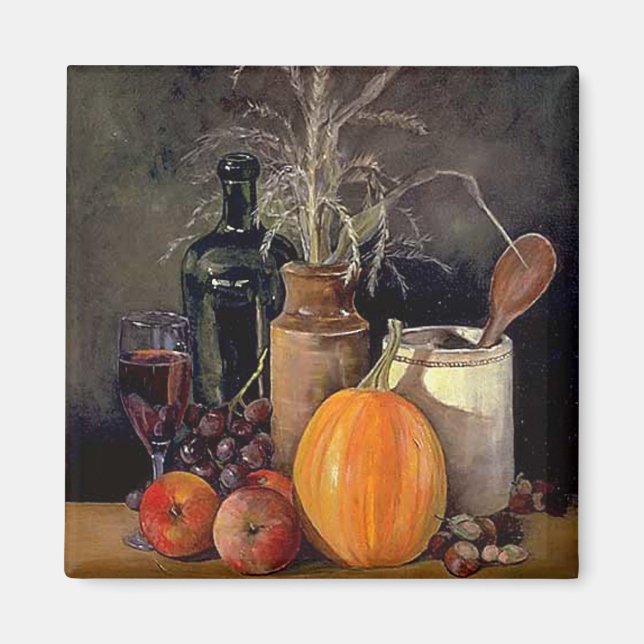 Autumn Decorations on Table Magnet (Front)