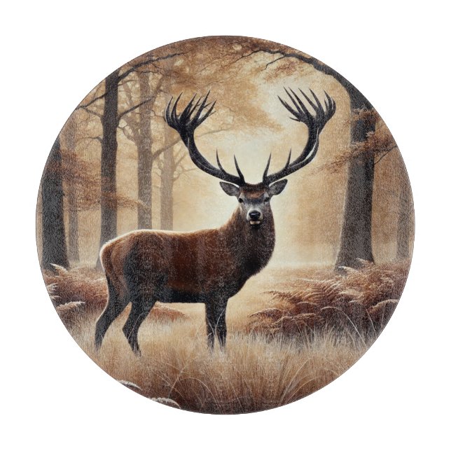 Autumn Deer Cutting Board (Front)