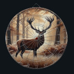 Autumn Deer Dartboard<br><div class="desc">autumn deer dartboard</div>