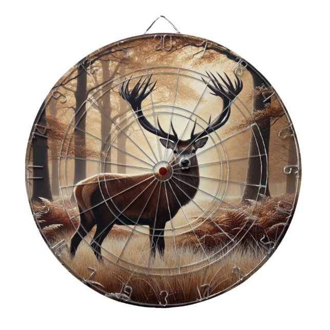Autumn Deer Dartboard (Front)