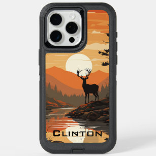 Autumn Deer Hunting Large Antlers Name iPhone 15 Pro Max Case