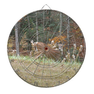 Autumn Deer in Lake Arrowhead GA Dartboard With Darts