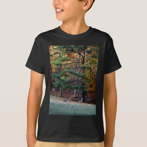 Autumn Deer in the distance T_Shirt