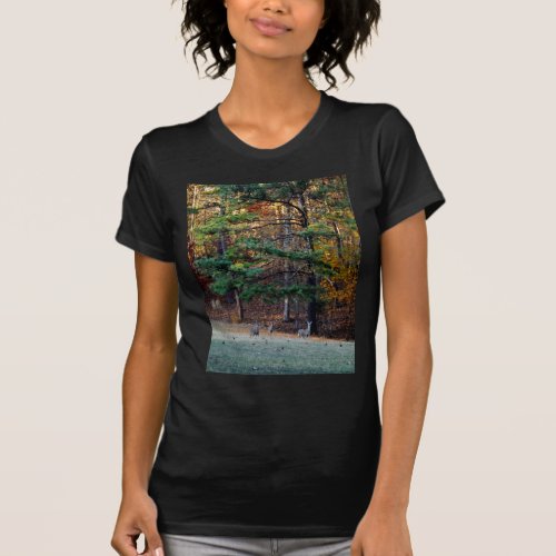 Autumn Deer in the distance T_Shirt