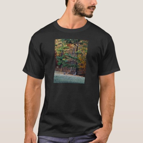 Autumn Deer in the distance T_Shirt