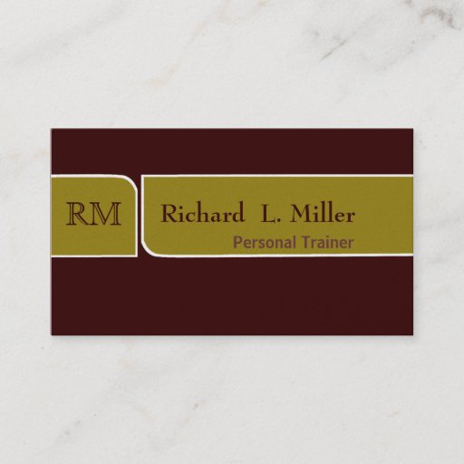 Customizable Plain Elegant Sage N Brown Simple Business Card Templates