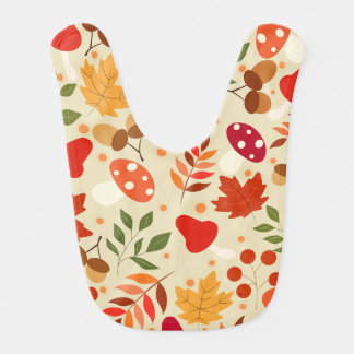 autumn design baby bib