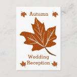 Autumn Design Wedding Reception Enclosure Card