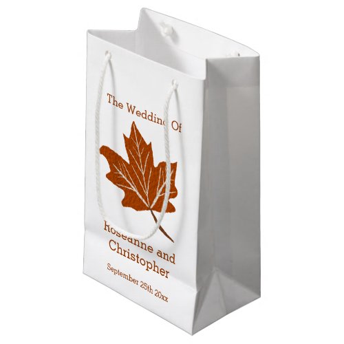 Autumn Design Wedding Small Gift Bag