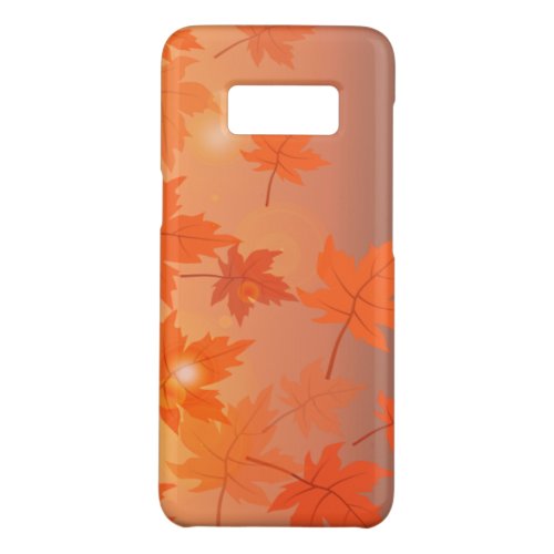 Autumn design with maple leaves and bokeh effect   Case_Mate samsung galaxy s8 case
